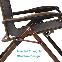 JFFFFWI Sedia Pieghevole Zero Gravity Lettini Prendisole Letto Pieghevole Sedie reclinabili da Giardino Regolabili Sedia Relax da Ufficio Portatile con Supporto poggiatesta