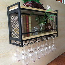 Portabottiglie Da Parete In Metallo Porta Bottiglie E Vetro Pratico Scaffale Per Bottiglie Di Vino- Portabottiglie Da Parete, Portabottiglie Da Vino, Decorazione Stile Retrò Industriale