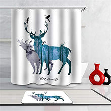 LIYAN Combinazione Bagno. Immagini Chiare E Colori Vivaci Rendono Il Tuo Bagno Pieno di Vita. Accessori da Bagno. Renna. Foresta. Uccello.