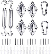 POFET 6 mm 304 acciaio inox ombra vela kit hardware per installazione rettangolo e quadrato parasole vela