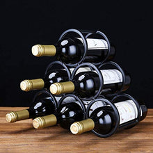 LHQ-HQ Wei Ai Wo Wine Rack Metallo Retro Wine Rack Home Living Glass Rack Vino Rack Creativa Porch Nero