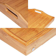 jiaju Tavoli da Picnic Tavolo Pieghevole, Portatile Bamboo Letto Letto Vassoio per Laptop Desk Desk tè Tavolo da Portata Tavolo Pieghevole Gambe per Laptop