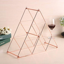 Buy and buy at Brandon Creative Home Decoration Ornaments Wrought Iron Wine Rack Pyramid Wine Rack Wine Display Rack RemovableRose GoldTrumpet