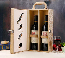 Tyrant oro rosso vino scatola doppia in pelle scatola di imballaggio scatola regalo scatola vino 2 confezioni (senza vino rosso)