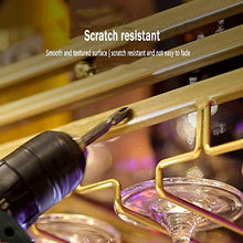 LJFJJ Portabottiglie da Parete in Ferro Bicchiere da Vino invertito Portabottiglie Vino in Metallo Installazione a soffitto Decorazione Bar per Bar, ristoranti, cucine