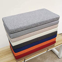 Cuscino spesso per panca da giardino, morbido, lungo, per interni ed esterni, 2, 3 e 4 posti, per cucina, sala da pranzo, altalena (90 x 35 x 5 cm, blu scuro)