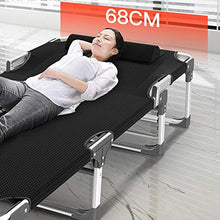 XJAXY Folding Ospite Telaio del Letto con Materasso, Portatile Singolo Sleeper Bed per Il Campeggio Ufficio Nap, A più Stadi dello Schienale Regolazione Ospite Letto, Immagazzinaggio Facile