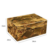 Scatola per Sigari in Stile Cinese Scatola per Sigari in Legno di Cedro Vernice per Pianoforte con Igrometro Elettronico Humidor Stile Dipinto Antico Materiale in Legno di Cedro