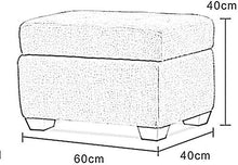 Jiangang- Piazza Imbottito Poggiapiedi, Lino Tessuto ottomano Storage Box Piede Stool, Pouf Bagagli Monoposto Bench (Color : Brown)