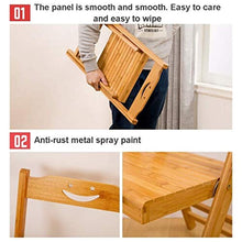 UNU_YAN Sedia Pieghevole Portatile, NAN Materiale di bambù con Schienale Antiscivolo Mat Pieghevole Risparmiare Spazio, Moderni Sedie da Pranzo (Color : 64.5cm)