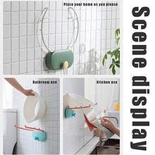Fengyuanhong Lavabo Parete Bathroom Lavandino Rack Impermeabile Pieghevole Libero di punzonatura Lavabo, Verde