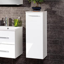 FACKELMANN B.Clever - Set di mobili da bagno, 3 pezzi, 60 cm, con lavabo in marmo e armadietto a specchio a LED