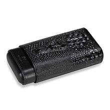 JKCKHA Cigar Box, Portable Pelle di Mucca Cigar idratante Set Sigaro Tubo 3, Cigar Humidor e sigari Accessori Fumatore, Sigaro Set Nero Opzionale Good Mood, Good Life