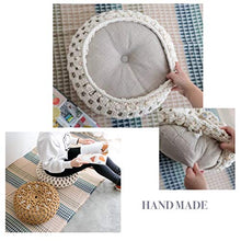 YQ Cuscini Intrecciati, Cuscini futon Tessuti, Cuscini di Tatami ispessiti sulla Finestra del Balcone della Baia 40x40cm (Size : Woven Cushion)