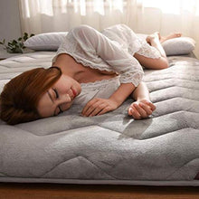 YOLL Materasso Tatami Giapponese Ispessimento Materasso Futon Pieghevole in Peluche, Materassi Letto futon Soggiorno Tappetino Universale Quattro Stagioni Pelo Letto Pigro stuoie per Cam