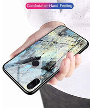 Suhctup Compatibile con Xiaomi Mi A3 / CC9e Custodia Protettiva in Vetro Temperato 9H + Cornice Paraurti in TPU Silicone Morbido Assorbimento Degli Urti a 360 Gradi Protezione -Marmo 1