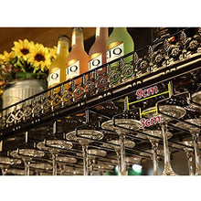 YWYW Portabicchieri in Stile Europeo Bar Bar Goblet Hanger KTV Red Wine Cup Mensola (Colore: Nero Dimensioni: L80 * W35CM)