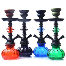XJJY Doppio Tubo del Tubo Flessibile con Tutto 2 Kit Completo per Tubo Flessibile Shisha Kit Completo, Adatto per Famiglie, Hotel stranieri, Bar, Club, Hotel,Verde