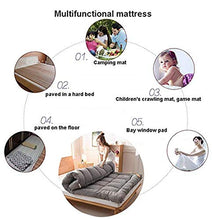 100% Cotone Pavimento Materasso Futon,Giapponese Materasso Traspirante Dormire Tappetino Tatami Mat Shikibuton Grigio 150x200cm/59x79inch