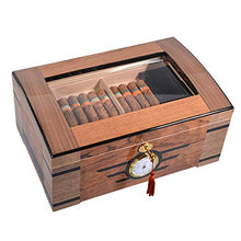 Humidor per Sigari Humidor Humidor A Temperatura Costante Scatola per Sigari in Legno di Cedro Scatola per Umidificazione per Sigari Grande capacità per 100 Sigari