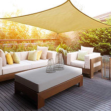 ZHAO Tenda da sole impermeabile per tende parasole da giardino, terrazza Au enanlagen e attività th? - beige 4x6,5 m (colore: beige, dimensioni: 5 x 5 m)