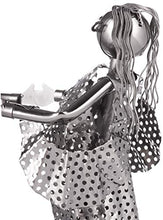 Brubaker Portabottiglie Vino Coppia di Ballo - Coppia Scultura - Supporto per Bottiglie di Metallo - con Biglietto d'Auguri per Il Vino Regalo