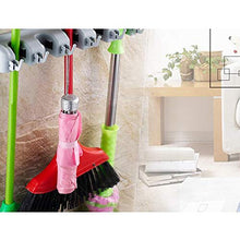 ZXCASDF Elegante E Bagno Creativo Punzonatura Antiscivolo Cremagliera Mop A Parete per Risparmiare Spazio Mop Cremagliera Scopa Appeso Mop Mop Gancio Mensola Clip di Ponte A Muro