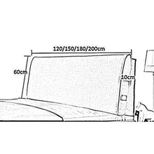 WENZHE Cuscini Testiera da Letto Testiere Capezzale Cuscino della Testata Letto Matrimoniale Arte del Panno Divano Lavabile, 6 Colori (Color : B, Size : with headboard-180cm) - Arredi Casa