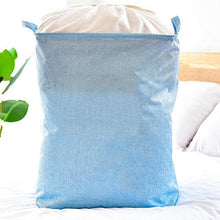 N/C Grande cesto portaoggetti per vestiti, guardaroba, trapunta, scatola in tessuto, borsa per riporre vestiti, Blu solido., 75Lextralarge[43*33*53cm]