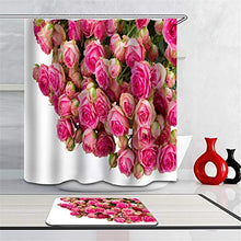 LIYAN Combinazione Bagno. Immagini Chiare E Colori Vivaci Rendono Il Tuo Bagno Pieno di Vita. Accessori da Bagno. Fiore Rosa Rossa.