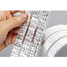 Rete Riflettente Di Alluminio Del Foglio Di Alluminio, Maglia Del Tessuto Del Parasole Di Resistenza Solare Resistente Di 75% Maglia for Il Bordo Della Serra con I Gommini Di Protezione, 150g / ㎡