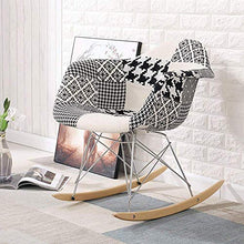 KaidanAdult Siesta Rocking Chair Sedia a Dondolo - Moderna Sedia a Dondolo Minimalista, Materiale Ecologico Confortevole e Traspirante Non Facile da deformare, 63x75cm