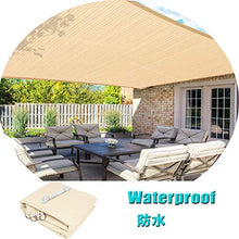 YYQ Tenda a Vela 200X180CM Beige Impermeabile Parasole Anti-Strappo Rettangolare Telo da Sole,per Giardino Feste Pergola