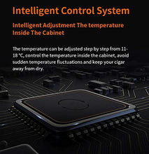 Armadio Idratante Sigaro Elettronico, Controllo Della Temperatura Intelligente, Rack Di Cigari Di Legno in Legno Di Cedro A 4 Strati, Touch Screen, Struttura Indipendente, 33L