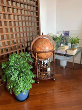Zoffoli - Mappamondo Bar Da Terra portabottiglie, Fatto In Italia, 50 x 50 x h 93 cm