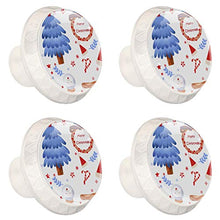 Maniglie per cassetti Manopole per cassetti Manopole rotonde Confezione da 4 per armadietto, cassetti, cassettiere, cassettiere ecc. Natale
