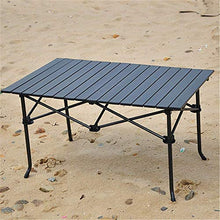 Tavolo da picnic all'aperto Tavolo lungo pieghevole da campeggio, desktop in lega di alluminio portatile con sacchetto di trasporto, pesanti caricable 50kg / 110lbs, facile da pulire per escursioni BB