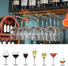 FWZJ Wine Lovers/Ceiling Mounted Hanging Wine Rack/Wine Glass Rack/Wine Bottle Holder/Bar Floating Shelf/Ceiling Decoration Shelf for Bars,Restaurants,Kitchens/Stemware Rack (Size