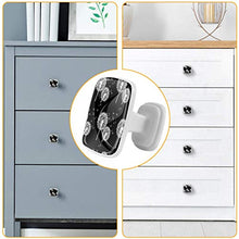 fiore bianco 4 PCS Pomelli per Porta, Pomolo per Mobile, Pomelli per Mobili con Viti, Maniglia per Armadietto, Pomelli per Porta, Pomelli per Cassetti per Porta, Armadio, Cassetto e Credenza