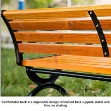 Panchina da balcone all'aperto, panchina da parco, Panca decorativa per patio con braccioli e schienale Panche da giardino impermeabili e resistenti alla corrosione, Elevata capacità portante / faci