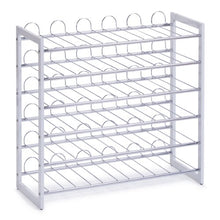 Zeller 27360 Portabottiglie di Vino, Argento, 68x26.5x63 cm, metallo