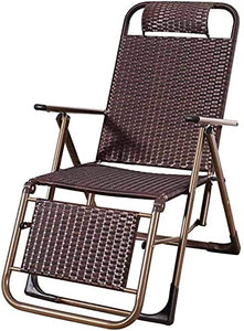 XBR Lettino Prendisole Zero Gravity, reclinabile Sedia reclinabile Pieghevole Lettino Prendisole da Giardino Sedie Zero Gravity Sedie a Sdraio Poltrona da Spiaggia Outdoor Indoor Marrone