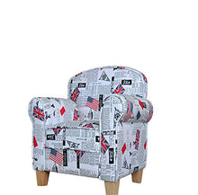 Laishutin Divano con Sedia Imbottita per Bambini Imbottita in Microsuede Ottoman per Bambini per Soggiorno e Ufficio