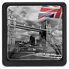 bandiera britannica 3 PCS Pomelli per Porta, Pomolo per Mobile, Pomelli per Mobili con Viti, Maniglia per Armadietto, Pomelli per Porta, Pomelli per Cassetti per Porta, Armadio, Cassetto e Credenza