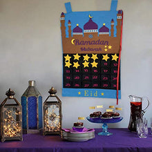 Calendario Hanging Bag, Ramadan Calendar Eid Mubarak Hanging Countdown Calendar Calendario dell'Avvento 2021 Regali Eid Decorazione Ramadan