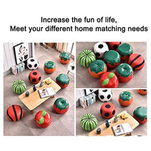 GYPPG Sgabello per modellismo Creativo in Pelle PU, Sgabello per Cambio Scarpe Carino Sgabello per Divano per Bambini Sgabello per poggiapiedi Pouf Basso Sgabello per Divano per Bambini, Mela