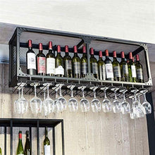 Leifeng Tower Classico Wine Rack Materiale Ferro Battuto attaccatura del Supporto Ambiente Coppa Hanging Porta Bicchiere Calice Wine Rack Rack (Color : Black)