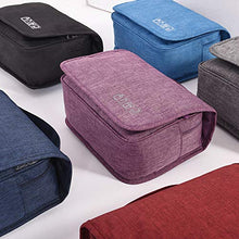 TREESTAR Sacco di Lavaggio Borsa da Viaggio Impermeabile Custodia di Grande capacità Caso Cosmetico Borsa Cosmetica per Il Lavaggio Portatile con Gancio per Uomini Donne Che Viaggiano (Blu Navy)