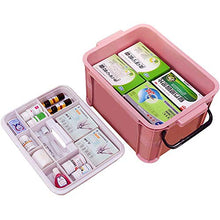 SUMMER HOME Kit di Pronto Soccorso per Uso Domestico PP Pill Organizer per la Scatola di immagazzinaggio della Medicina di Viaggio per Ufficio