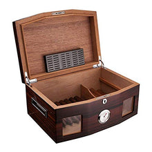 CLJ-LJ Accessori Sigaro con Cedar impiallacciatura di Legno visivi Cigar Humidor scatole Trasparenti della Vernice